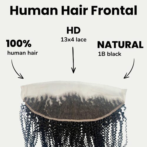 Afro Kinky 13x4 HD Lace Human Hair Frontal