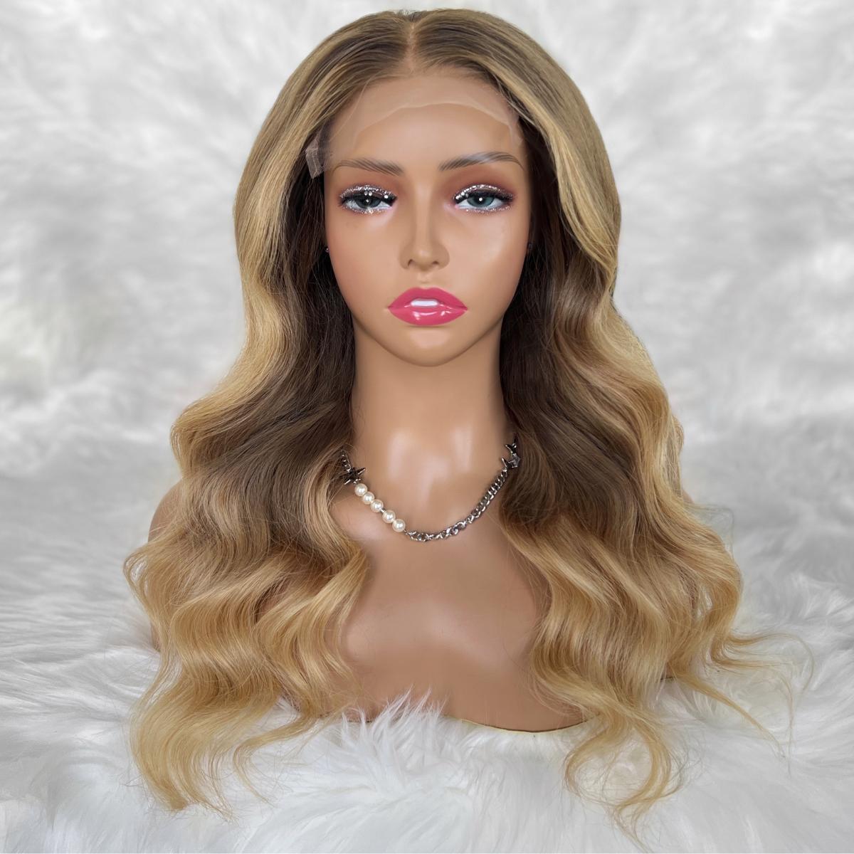 Aubrey Glueless 5x5 HD Lace Professionally Colored 100% Human Hair Closure Wig